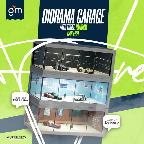 Get Diorama Garage + 3 Random Free Cars!