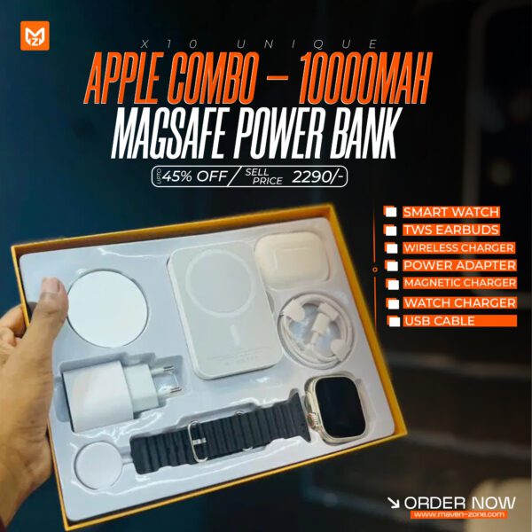 X10 Unique Apple Combo | 5000mAh MagSafe Power Pack